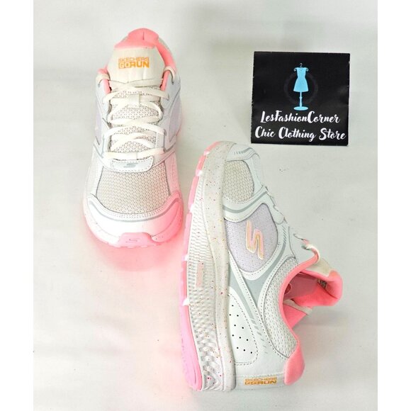 Skechers Women's White/Pink Go Run Consistent-Vivid Horizon Shoes Sz 9 222 - Picture 7 of 16
